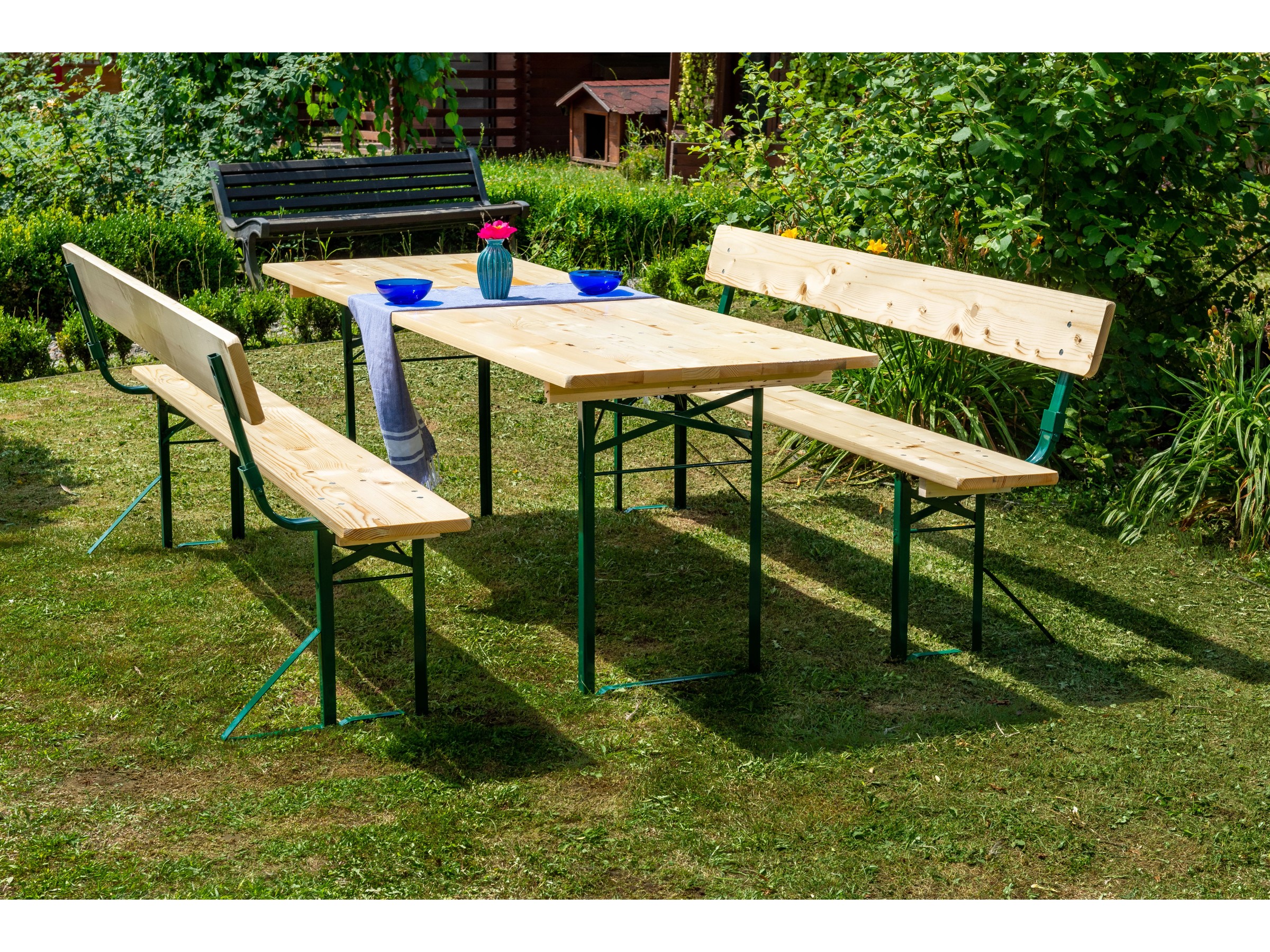 Stagecaptain BBB-170 Hirschgarten Bierzeltbank 170 Cm Natur 4x Set