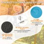 Detailaufnahme Kindertrampolin: Federn, Sprungtuch, Polsterung für Sicherheit beim Spielen.