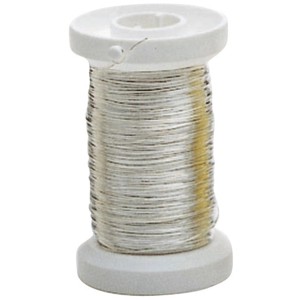Silberdraht (0,25mm) auf Spule, ideal zum Basteln und für Schmuck.