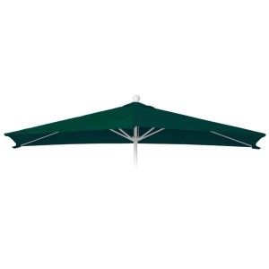 Grüner, halbrunder Sonnenschirmbezug 270 cm. Witterungsfeste Schutzhülle mit UV-Schutz für Sonnenschirme.