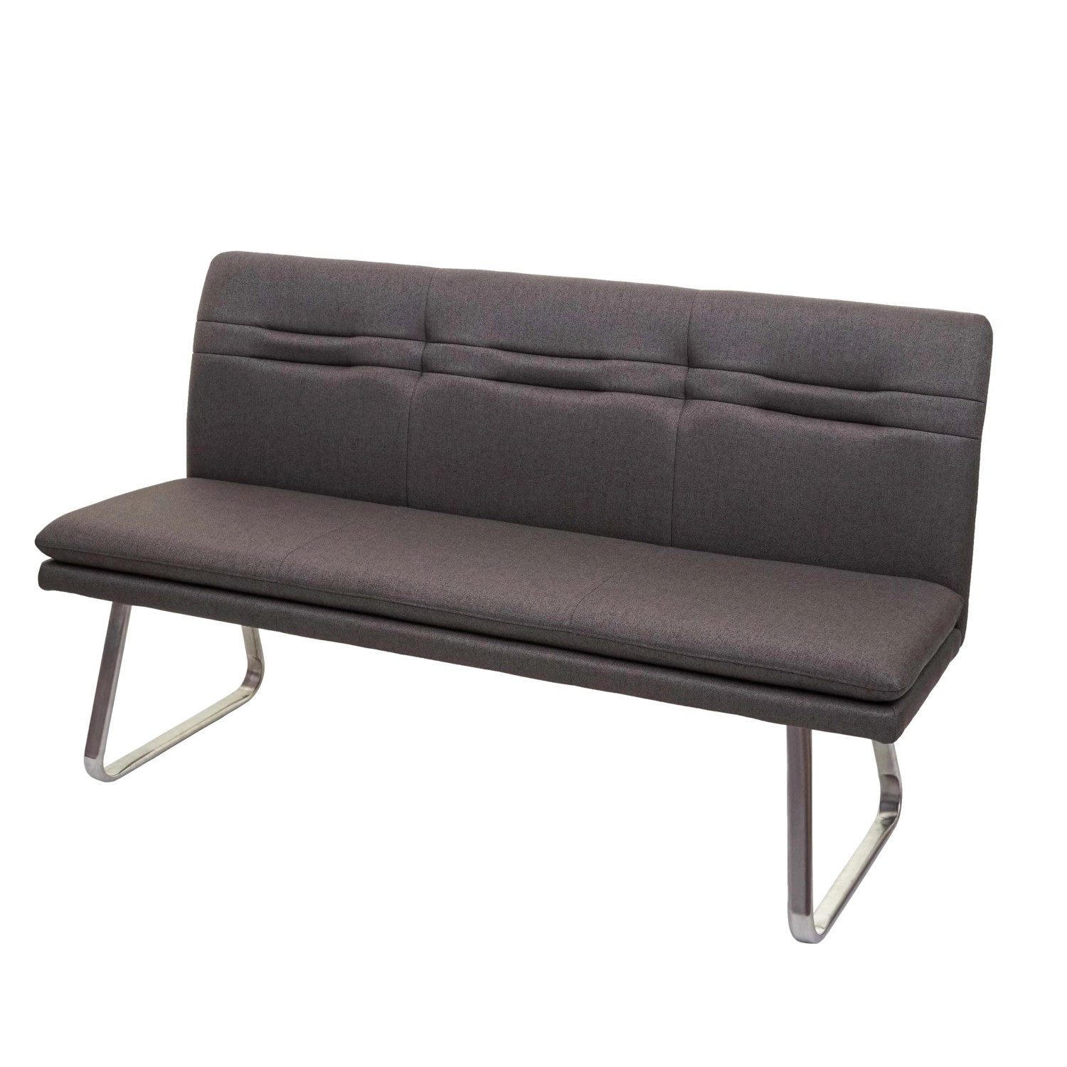 BERLINLODGE Sitzbank 90x160x59cm Sitzhöhe 49cm Rückenlehne Stoff/Textil Ede günstig online kaufen