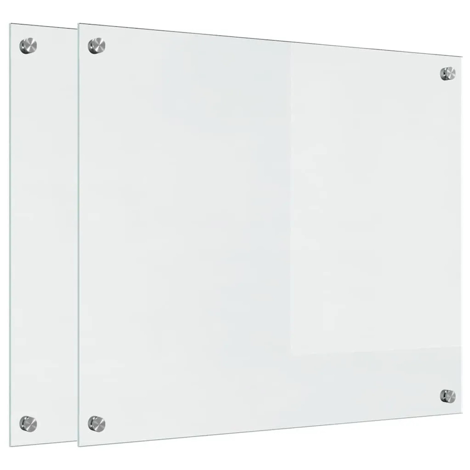vidaXL Küchenrückwand 2 pcs Transparent 70 x 60 cm Gehärtetes Glas 3415532