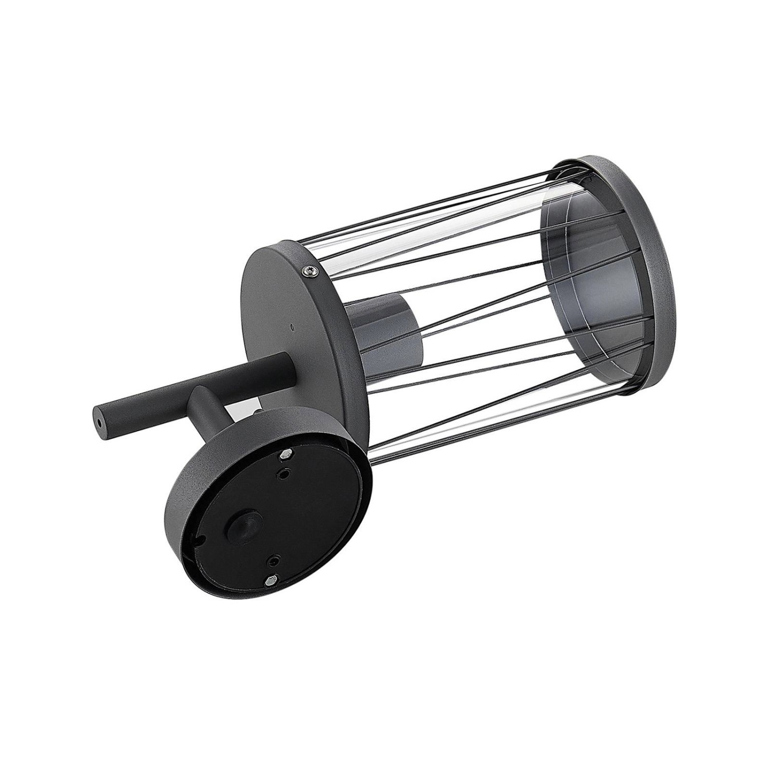 Lindby Yonan 9977052 Spritzwassergeschützt Modern in Schwarz aus Edelstahl 1-flammig E27
