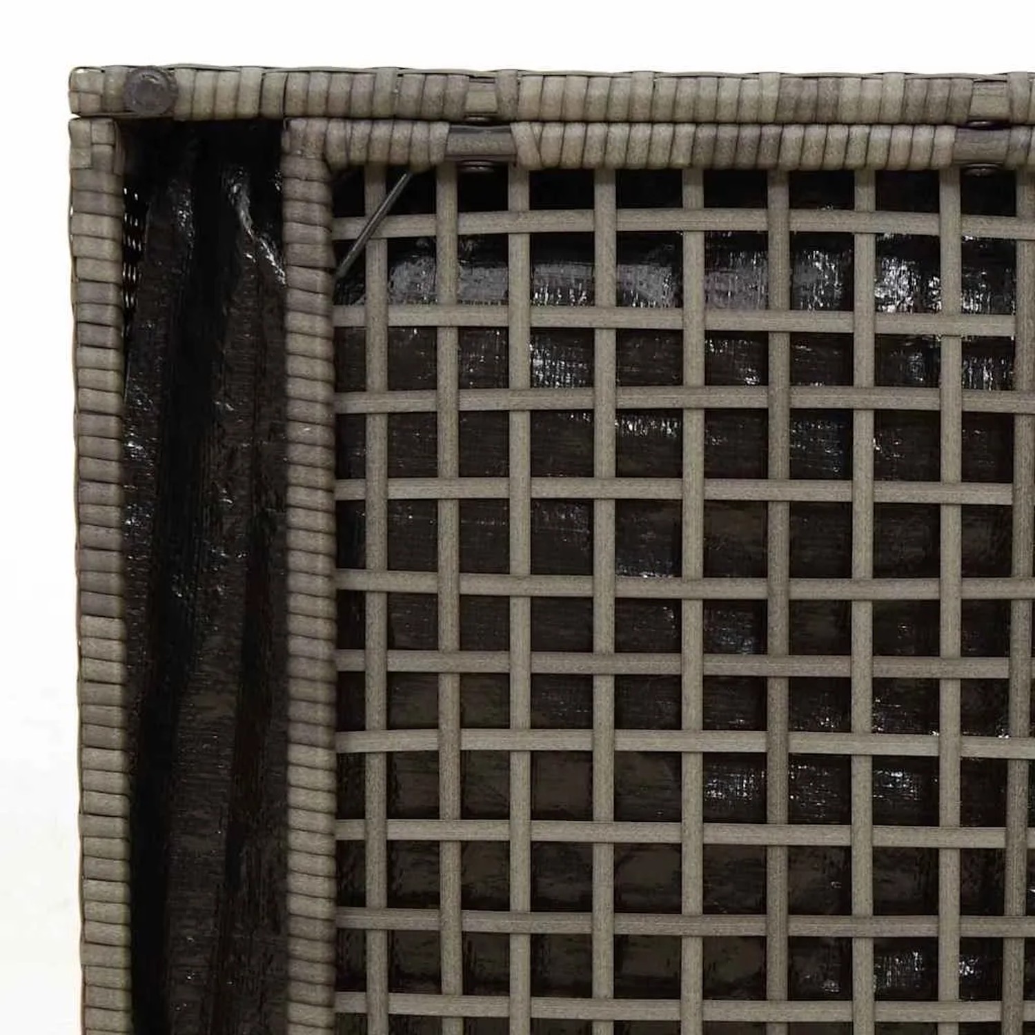 vidaXL Kissenbox mit Speicher Grau 50 x 50 x 50 cm Poly-Rattan 365410_10