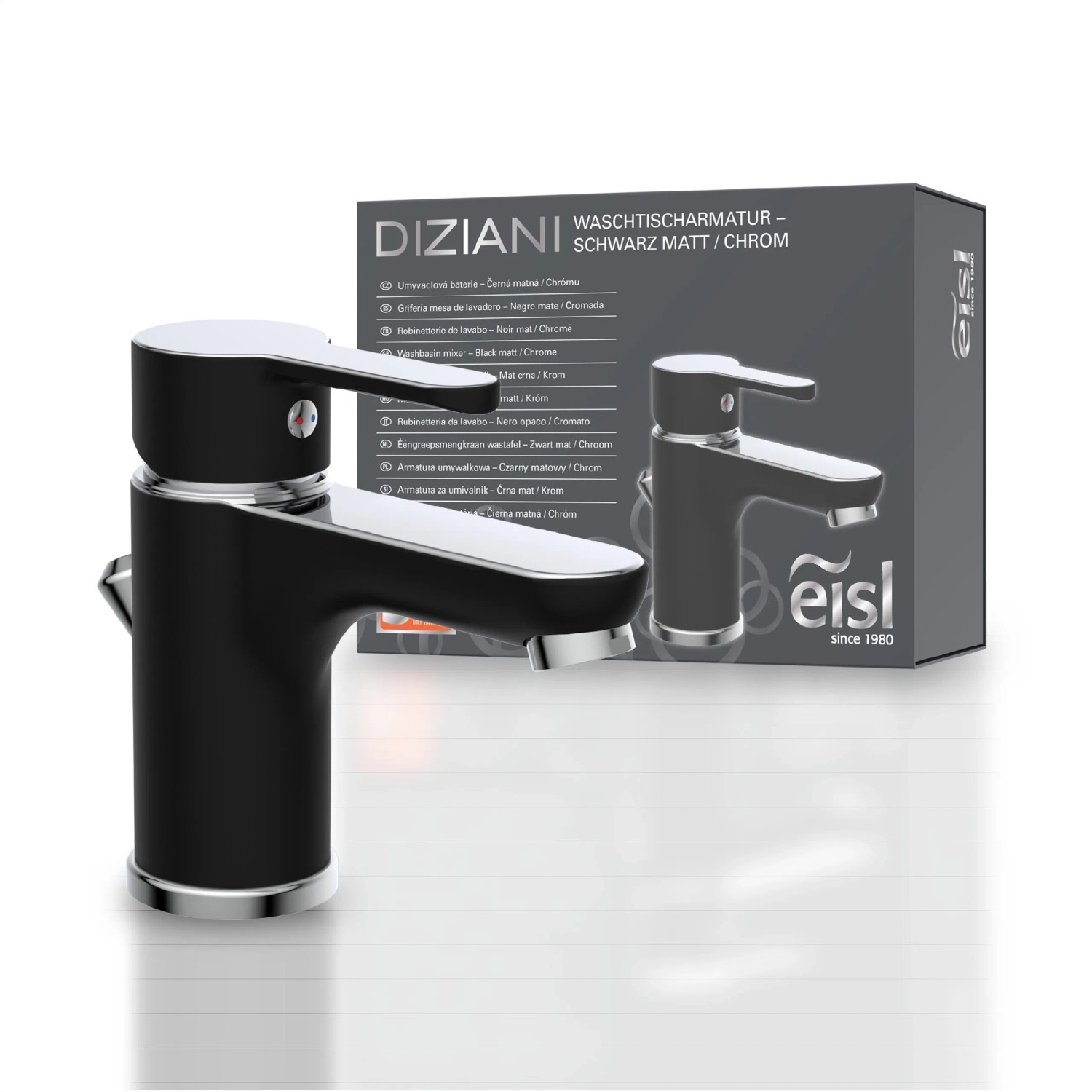 Eisl Wannenfüllarmatur Diziani, Einhebelmischer, Bicolor Optik Chrom Eisl Wannenfüllarmatur Diziani, Einhebelmischer, Bicolor Optik Chrom