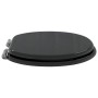 vidaXL Soft-Close Toilettensitz Schwarz 44 x 38 cm MDF-Platte 42027173_3
