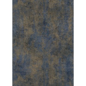 Erismann Vliestapete Elle Decoration 4 Shiny Concrete Blau mit Schwammoptik.
