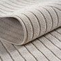 Nahaufnahme: Ayyildiz Kurzflorteppich Nova, creme, mit 3D-Relief und skandinavischem Design.