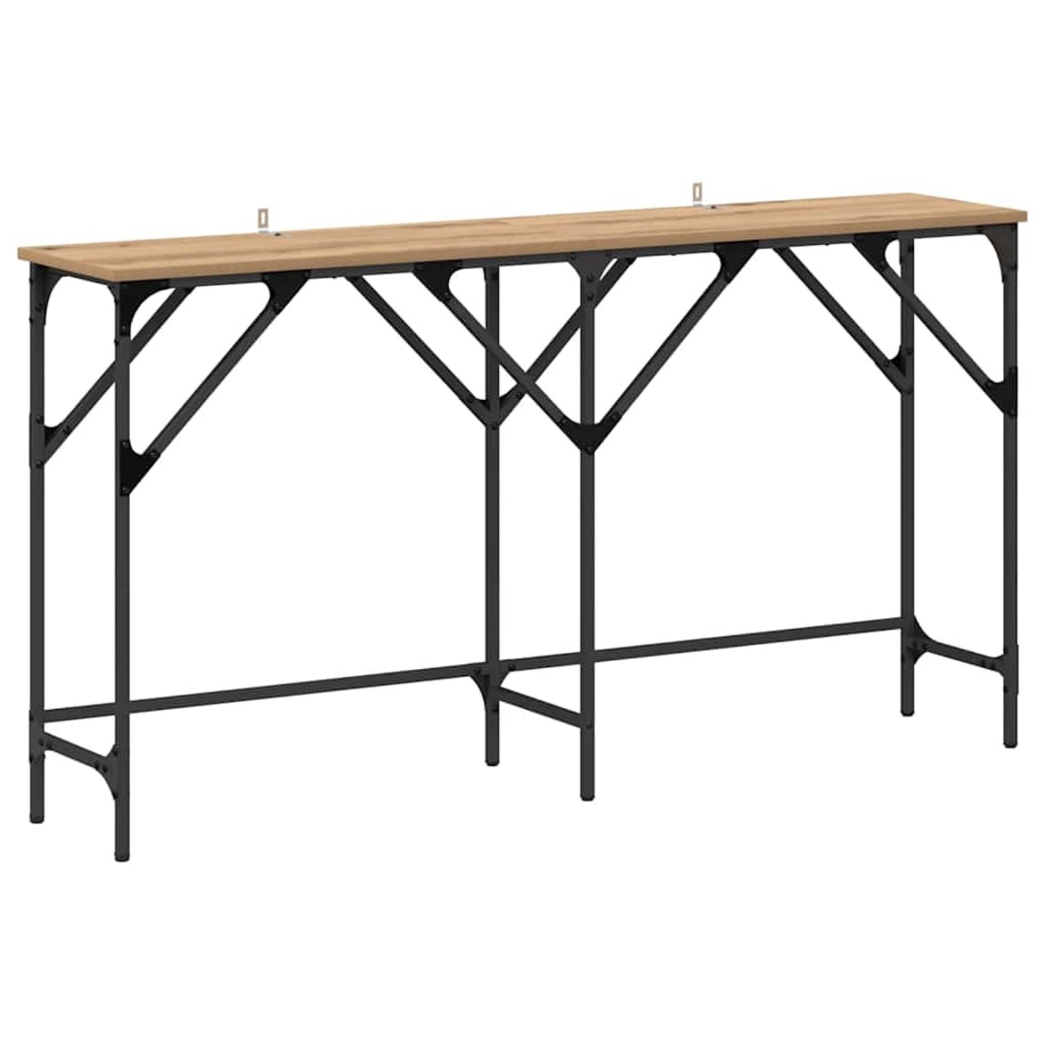vidaXL Konsolentisch Eiche handwerklich 140 x 29 x 75 cm Holzwerkstoff 883529