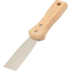Spachtel, 30 mm breit, mit Holzgriff und Stahlklinge zum Ausbessern von Putz.