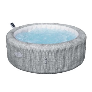 Bestway Whirlpool Bali AirJet App 6 Personen 196 cm x 71 cm Rattan