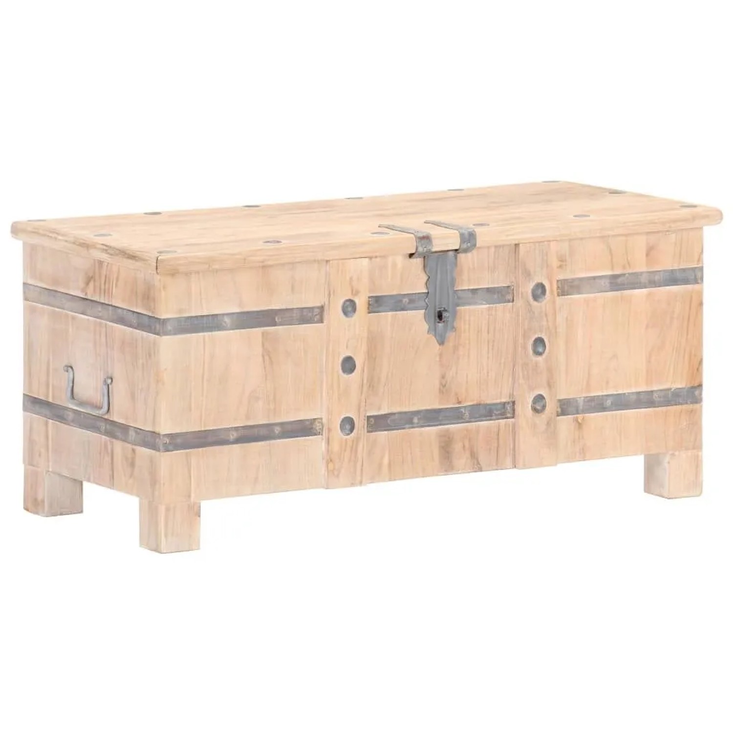 vidaXL Truhe 90x40x40 cm Massivholz Akazie 289638