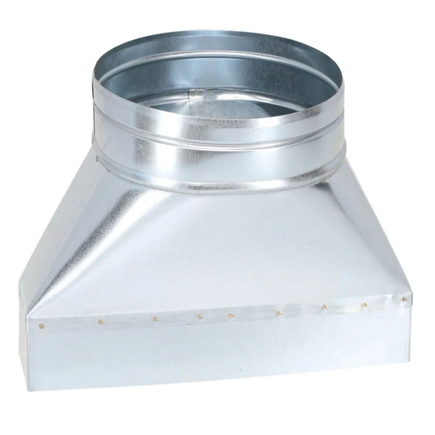 Subtiel Flachkanal Adapter 250 x 50 mm Auf Ø 160 mm Symmetrisch