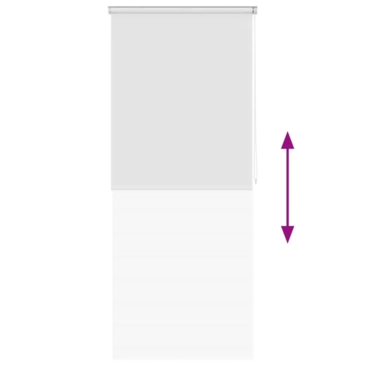 vidaXL Duschrollo 120x240 cm Weiß 142843_5