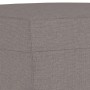 Detailansicht des vidaXL Fußhockers in Taupe, Stoffbezug, quadratische Form.
