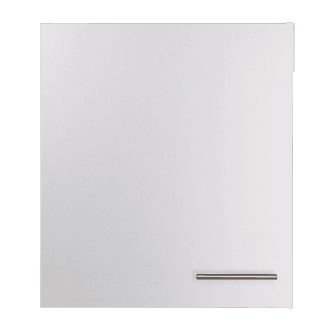 Respekta Oberschrank Merle, 50 cm, Weiß mit Metallgriff für die Küche.