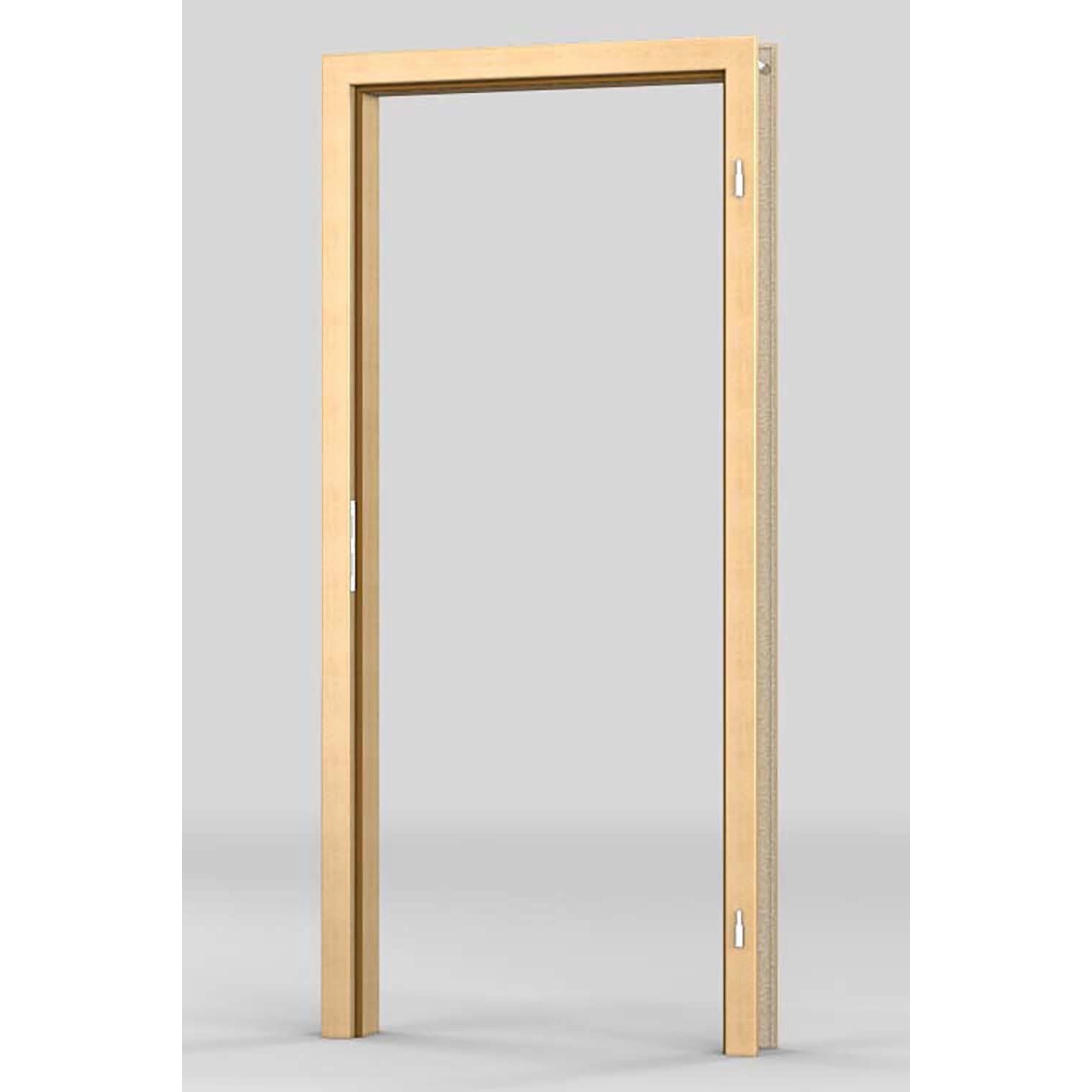 Türrahmen Dekor Ahorn, 61x198,5x24 cm, für links/rechts Anschlag, Holznachbildung.