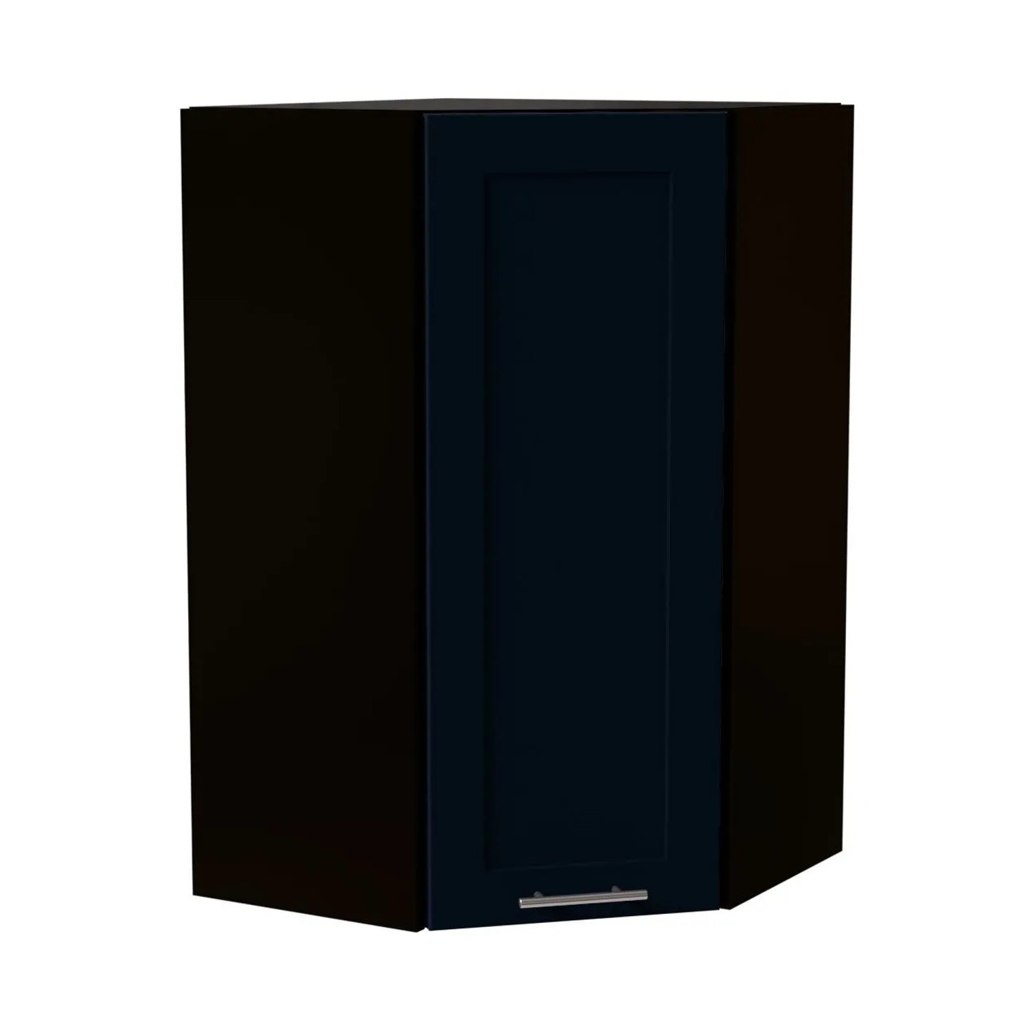 Feldmann-Wohnen Hängeschrank Oslo W4/10/60 Schwarz / Indigo Matt 60 / 60 / 96cm