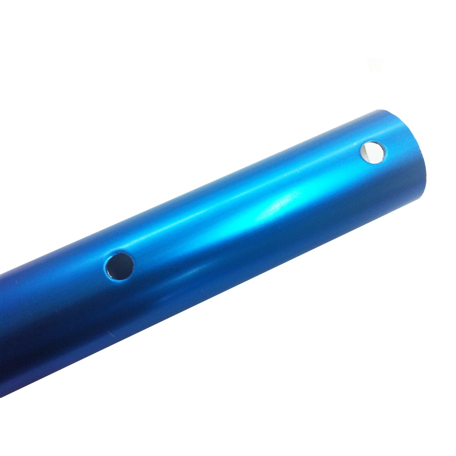 Detailaufnahme der blauen Steinbach Teleskopstange aus Aluminium für Poolkescher.