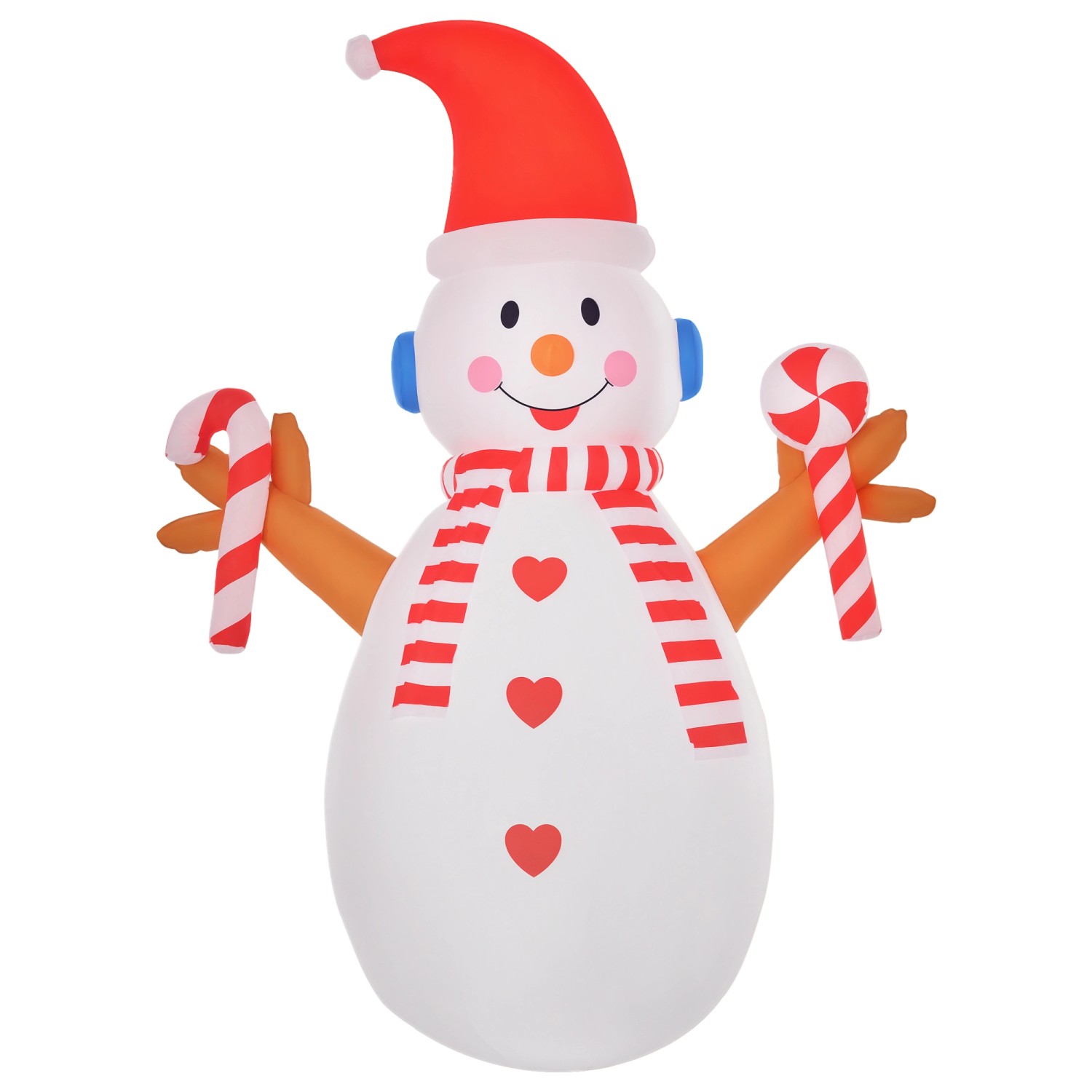 HOMCOM 2,4 m Aufblasbarer Schneemann