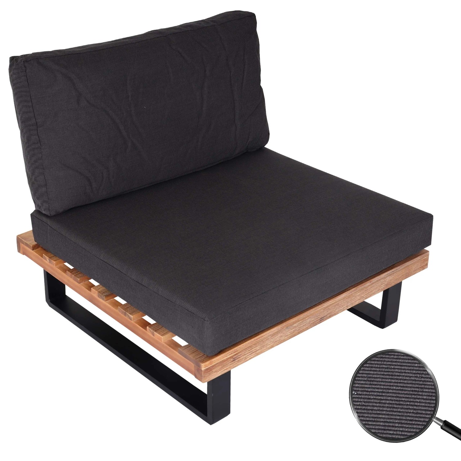 MCW Lounge-Sessel H54 Hellbraun Polster Dunkelgrau kaufen bei OBI