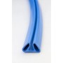 Blaues Alu Steckprofil für Summer Fun Stahlwand-Pool Calypso, Detailansicht.