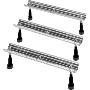Duravit Fußgestell 3er-Set für Bade- und Duschwannen ab 150 cm Seitenlänge.