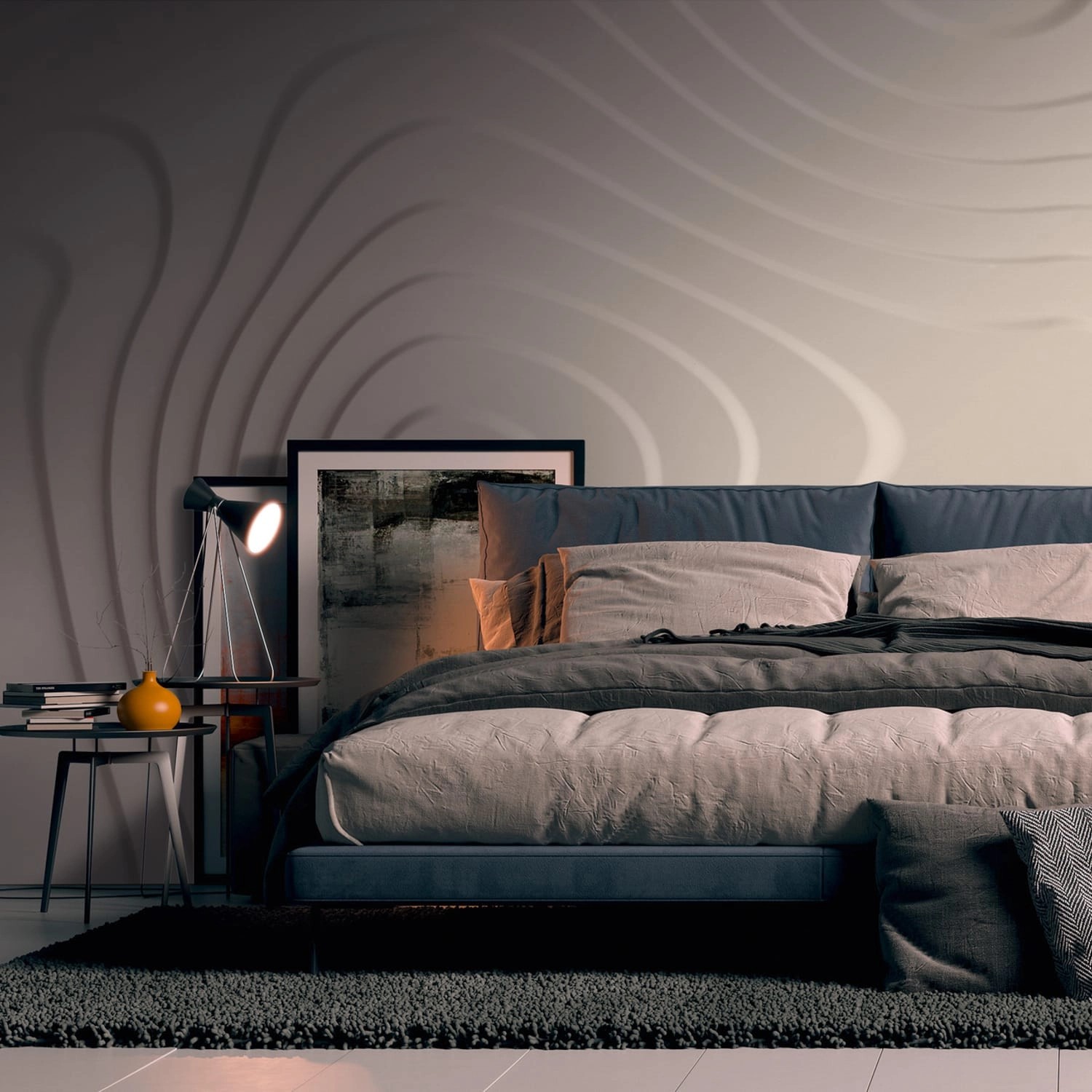 PROFHOME 382921-GU Fototapete 3D Matt Beige Elfenbein 3,71 m x 2,8 m 0,53 m günstig online kaufen