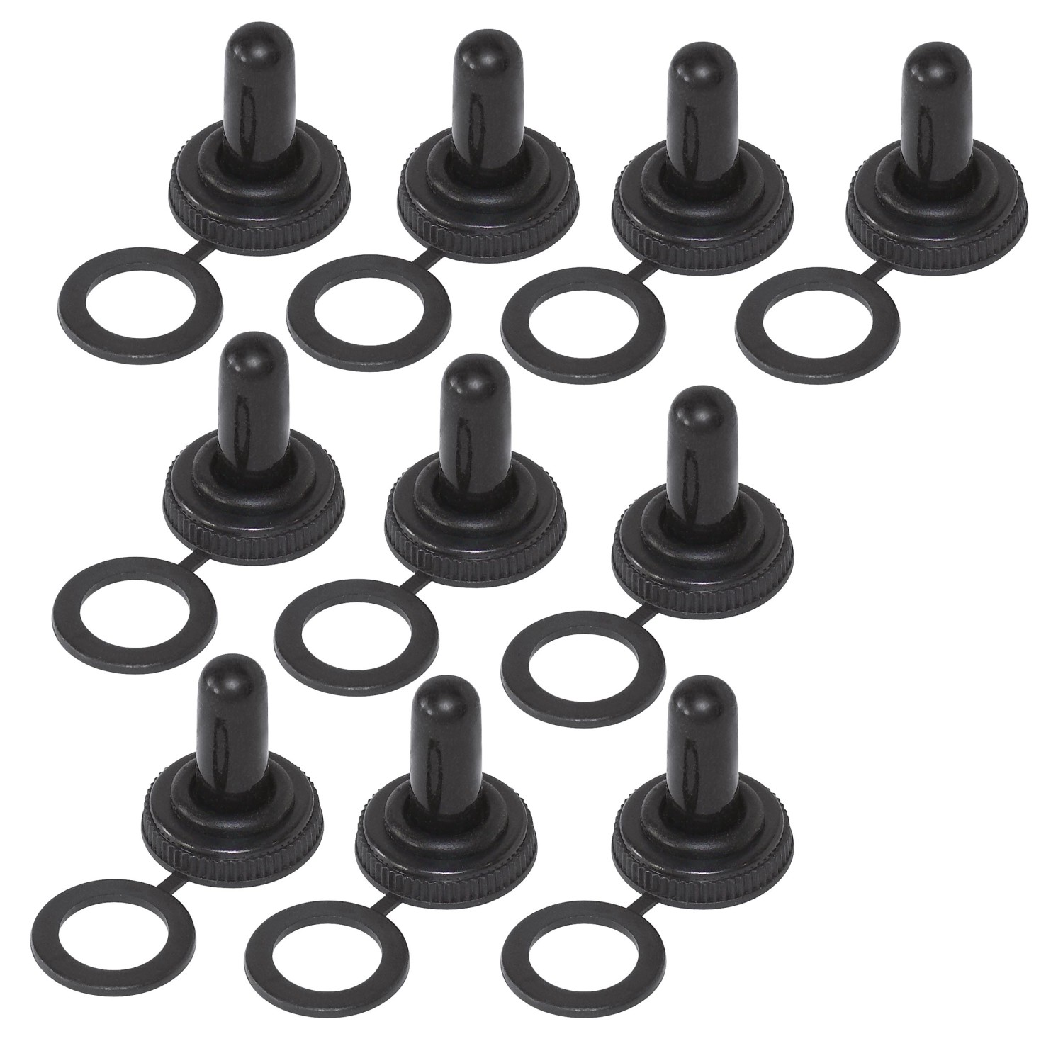 Blanko Abdeckung für Kippschalter mit M12-Gewinde 10er Set