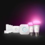 Philips Hue Secure Starter-Set mit Kontaktsensor: 2 smarte Lampen, Bridge, Bewegungsmelder und 3 Sensoren.