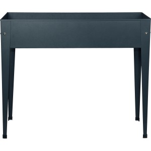 Anthrazitfarbenes Hochbeet Urban, 100x40 cm, aus Metall für Garten, Balkon und Terrasse.