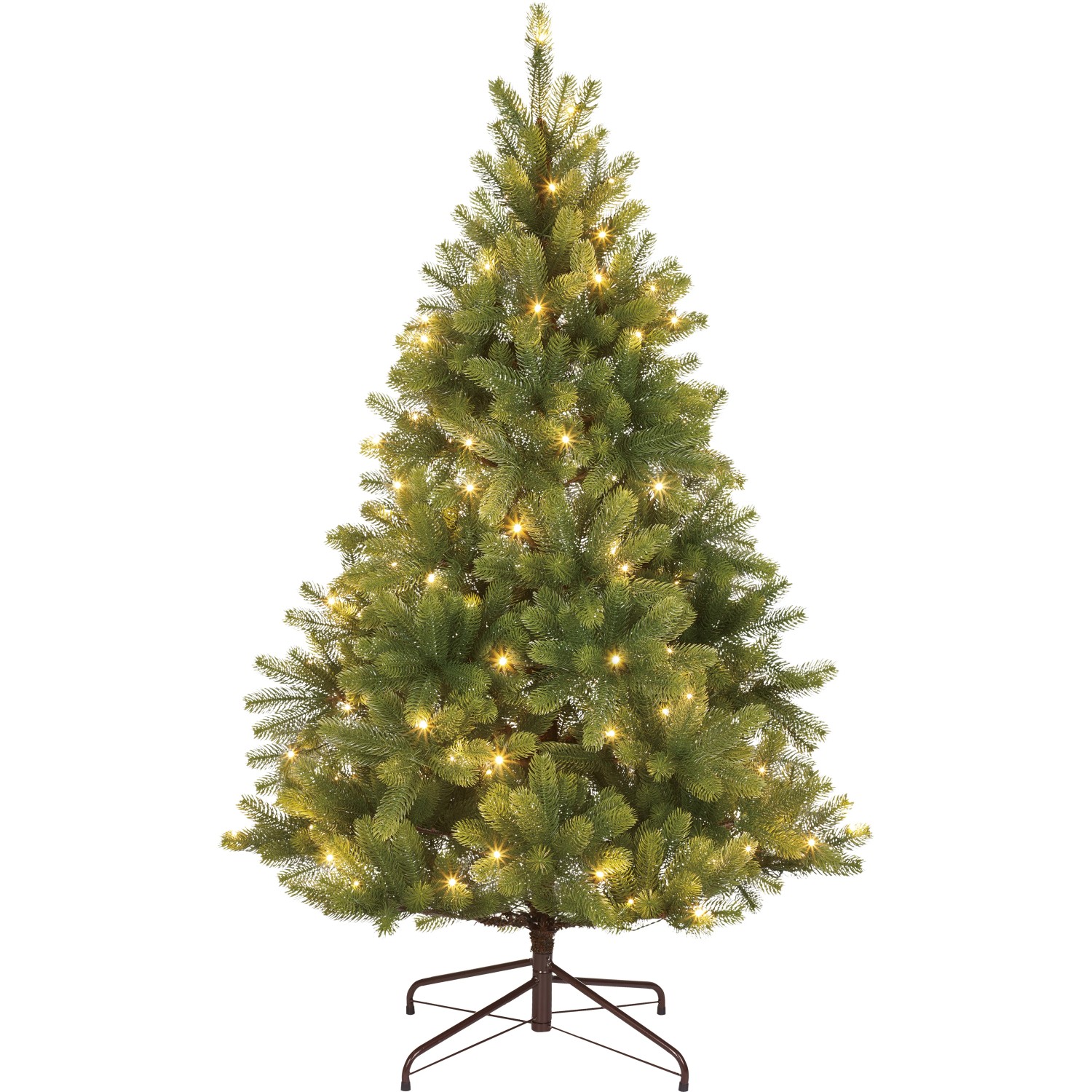 Künstlicher Weihnachtsbaum LED Tannenbaum Nagano 150 cm Kunsttanne Grün
