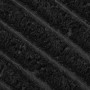 Nahaufnahme: Schwarze vidaXL Überwurfdecke aus Fleece, 270x240 cm, mit Textur.
