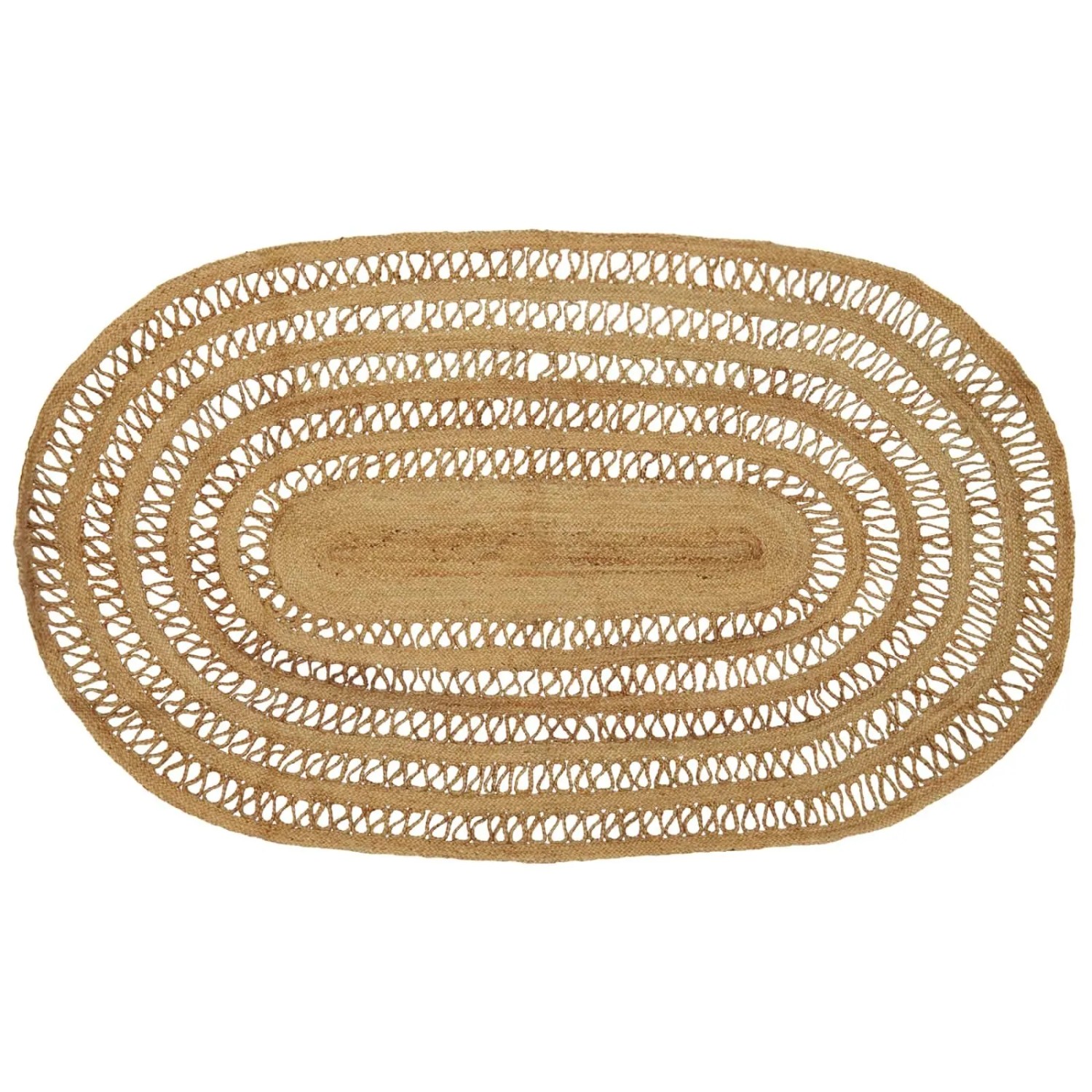 vidaXL Teppich Braun 152 x 245 cm Jute 42010816