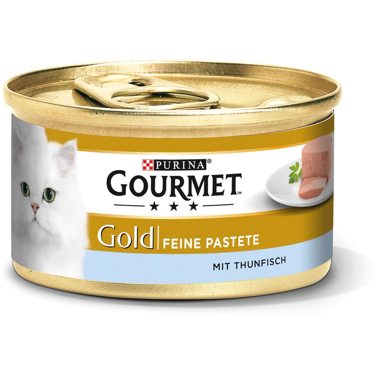 Gourmet Katzen-Nassfutter Gold Feine Pastete mit Thunfisch 85 g
