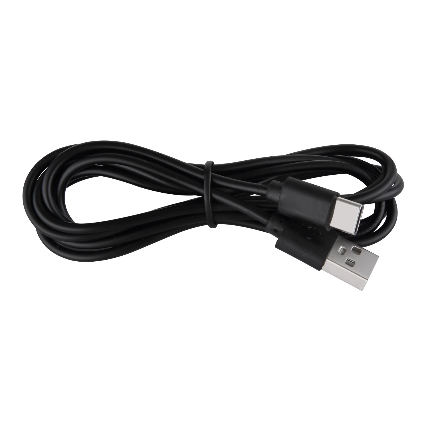 Schwarzes USB-Kabel (USB-A 2.0 auf USB-C) für Globo Tischleuchte Lizzy.
