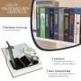 HMF Buchtresor Geldkassette, als Deutschland-Reisebuch getarnt, mit Smartphone, Uhr und Geld im Inneren. Ideal für Wertsachen.