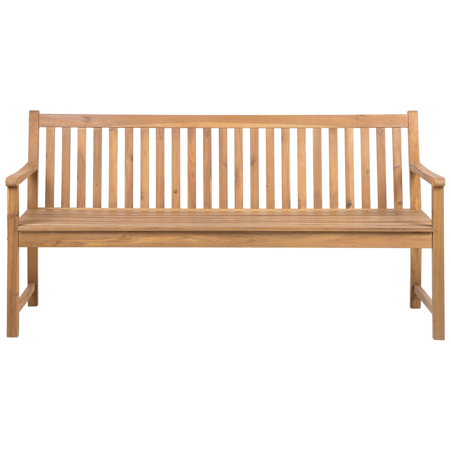 Beliani Gartenbank VIVARA Heller Holzfarbton 67x180x88 günstig online kaufen