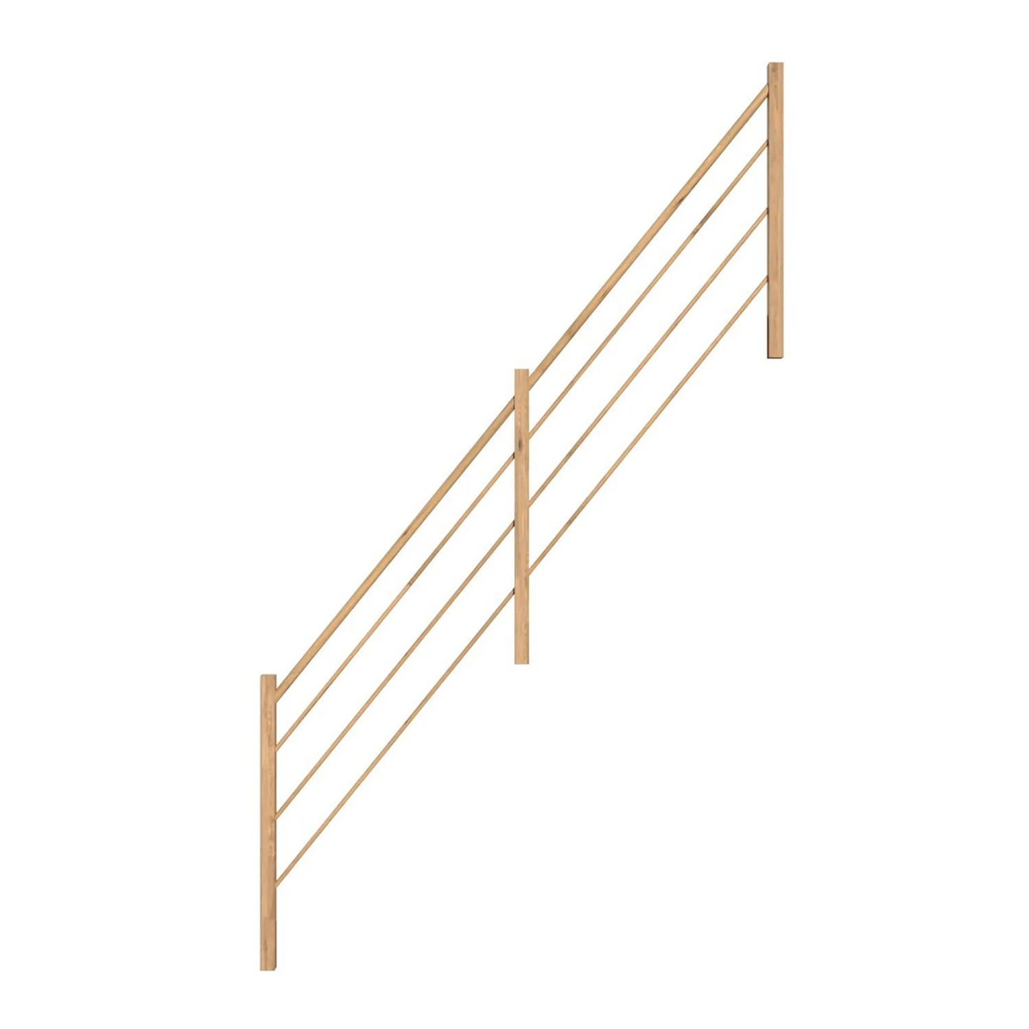 StarWood Holz-Design-Geländer Eiche Rechts FSC® günstig online kaufen