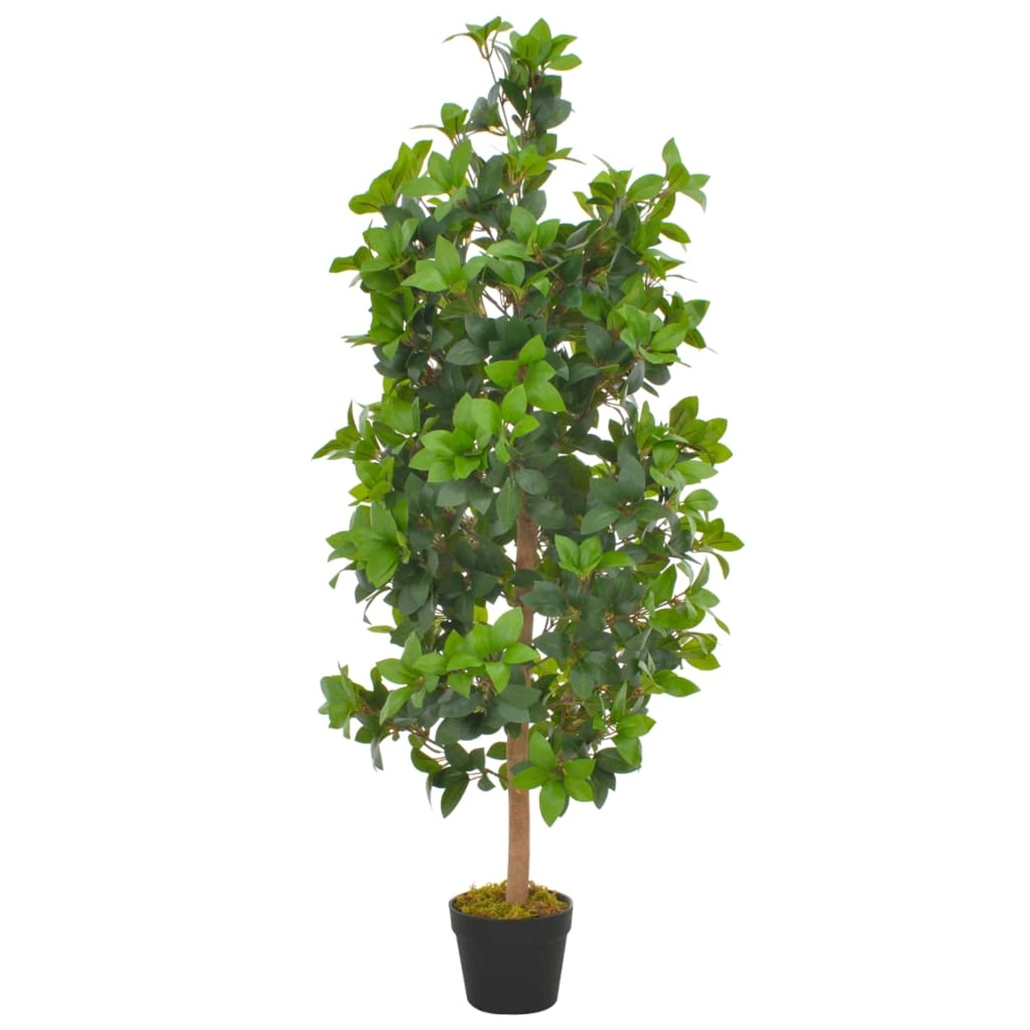 furnicato Künstliche Pflanze Lorbeerbaum mit Topf Grün 120 cm