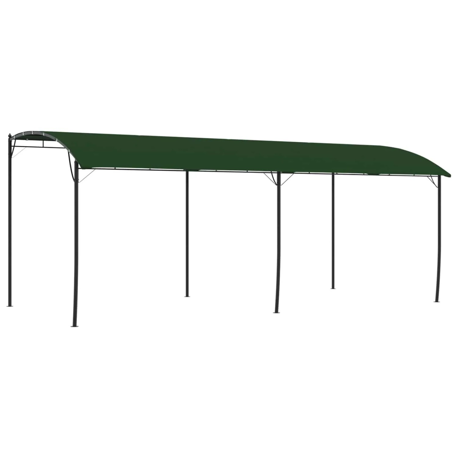 vidaXL Pavillon 6 x 3 x 2,55 m Grün Stoff und Aluminium 180 42030541