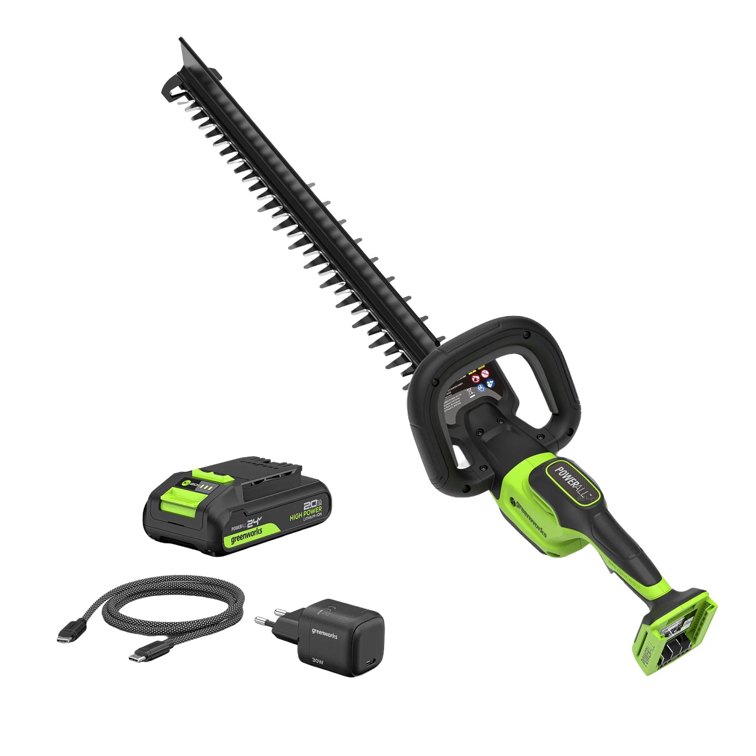 Image of Greenworks Akku-Heckenschere-Set Gen 2 Klinge 61 cm
