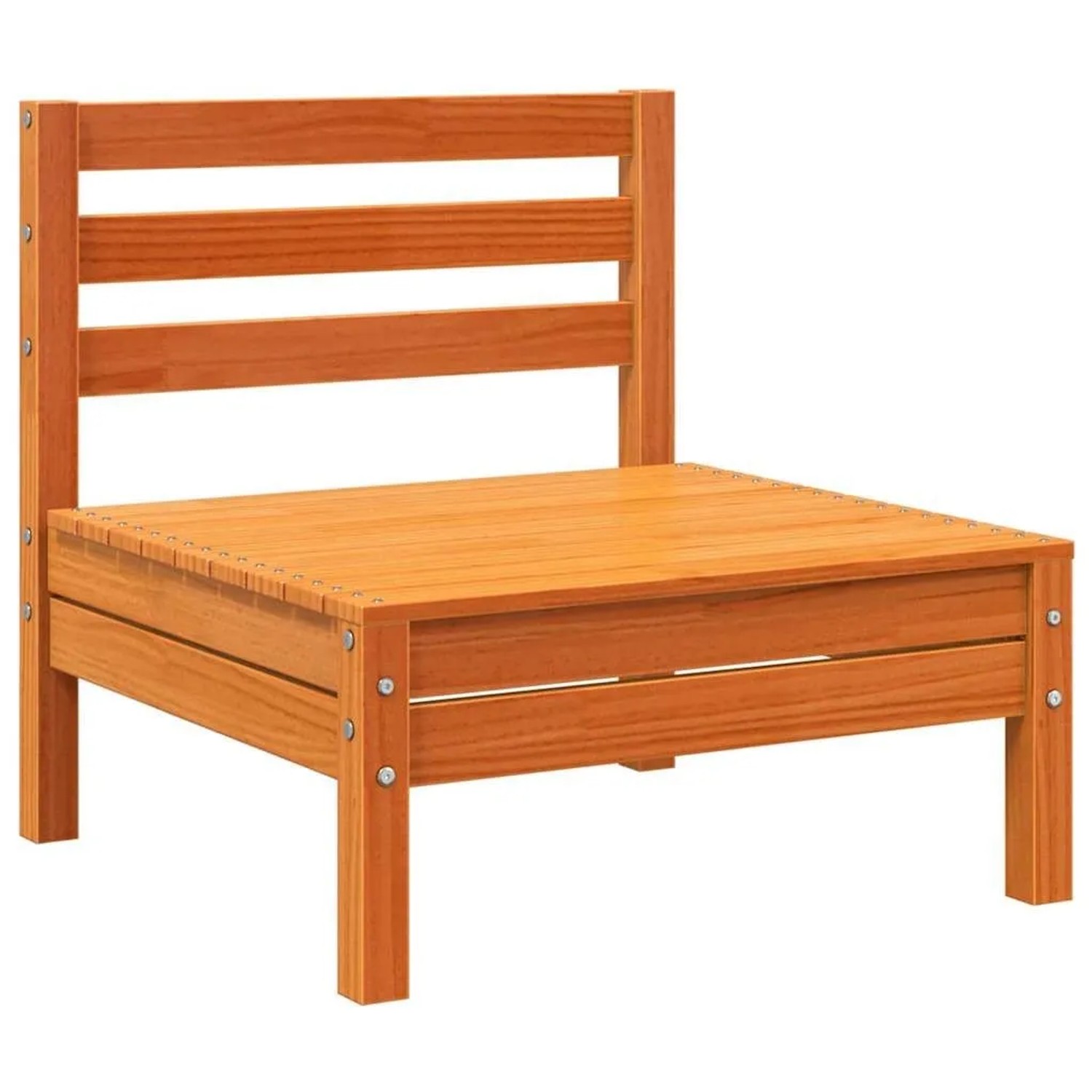 vidaXL Gartensofa ohne Armlehnen Wachsbraun Massivholz Kiefer 837995 günstig online kaufen