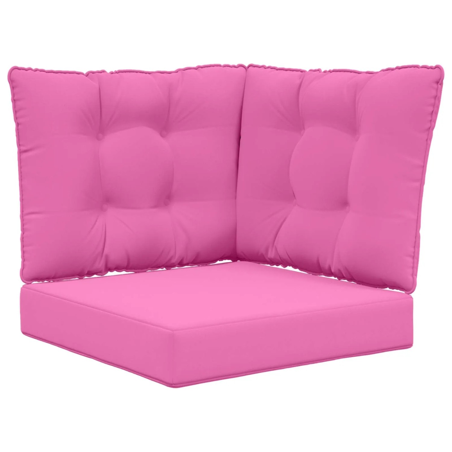 vidaXL Sofakissen für Draußen 3-Tlg Rosa Polyester 900810