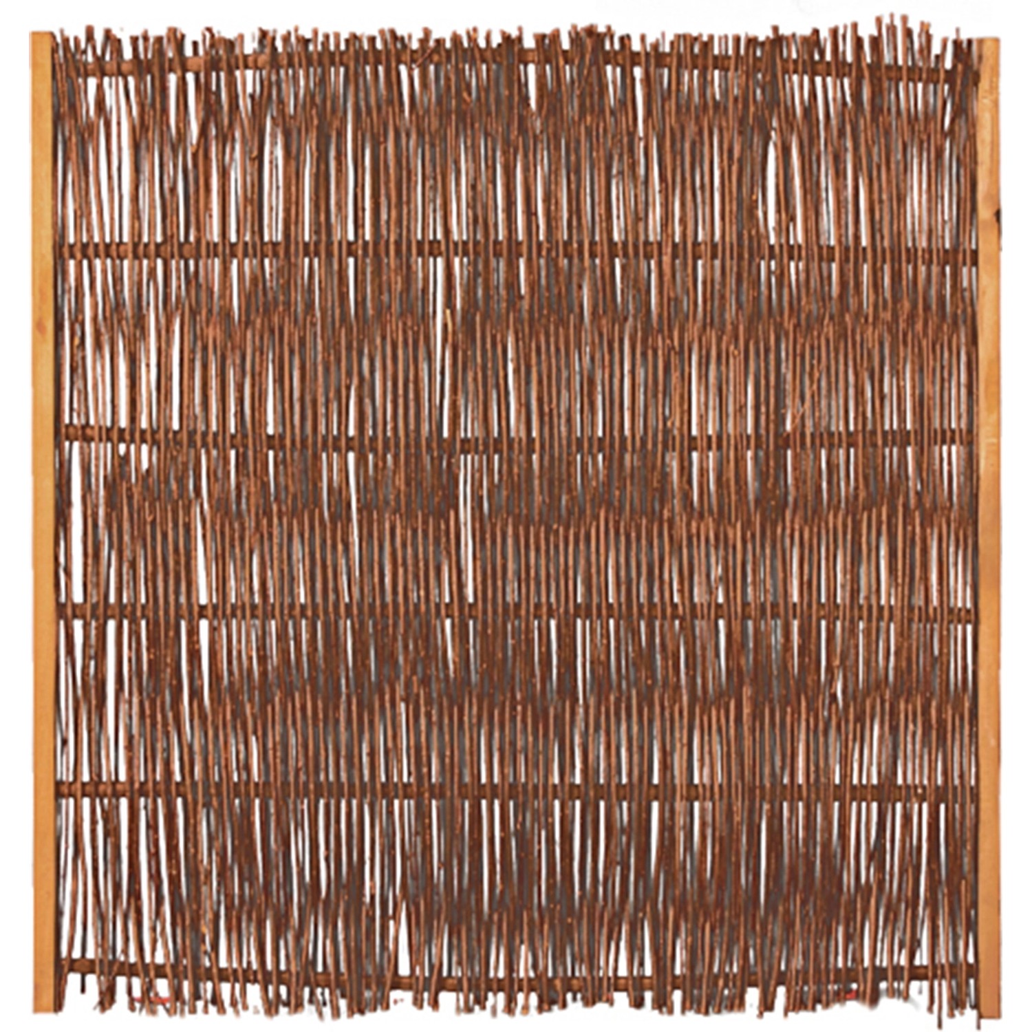 T & J Weidengeflechtzaun Fuego mit seitlichem Rahmen 120 cm x 120 cm günstig online kaufen