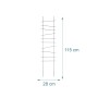 Relaxdays Rankgitter 8er Set Stahl Schwarz Wetterfest 115 cm x 28 cm x 0,5 cm 0,6 kg_4