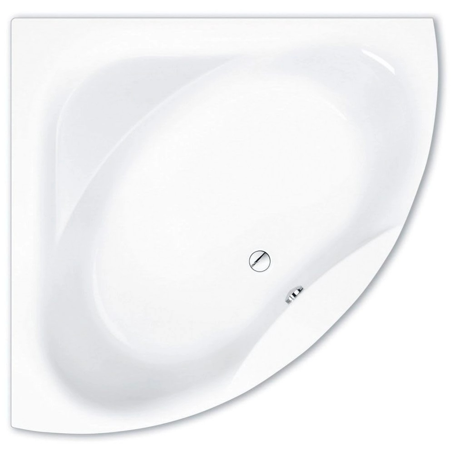 Steinkamp Eckbadewanne 140 x 140 cm Life Weiß Matt