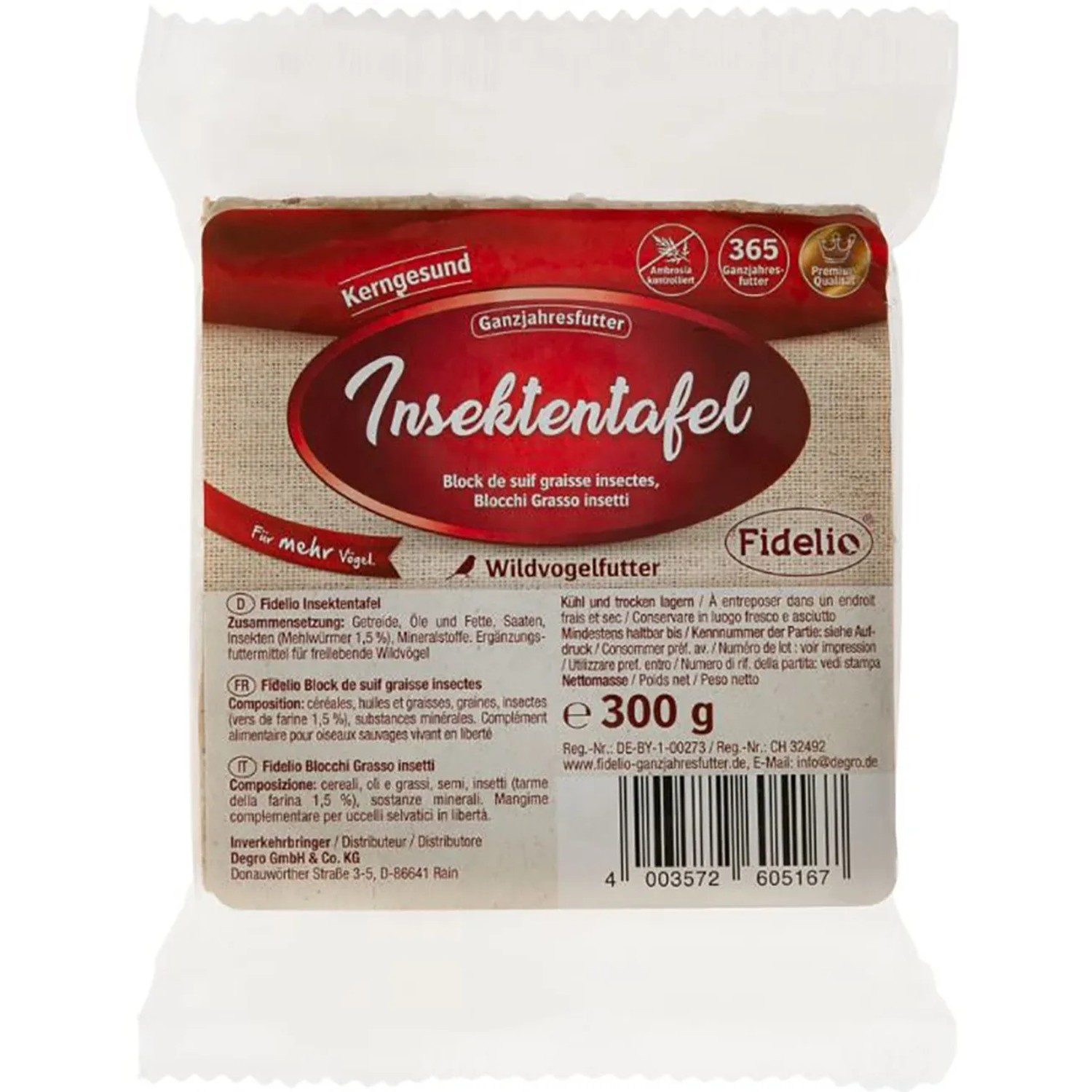 Fidelio Insektentafel 300 g