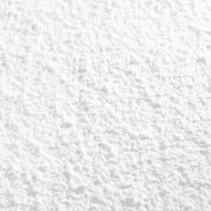 Detailansicht: Weißer Floxxan Baumwollputz Colorado 101, Flüssigtapete mit feiner Struktur.