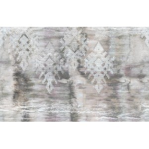 Moderne, graue Marburg Fototapete mit grafischem Muster für Wohnräume.